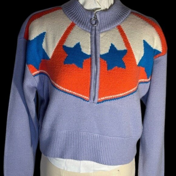 BDG Sweaters - BDG Pullover Purple Star Sweater  size small